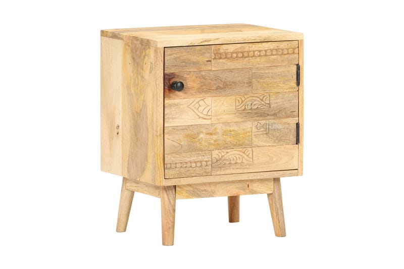 Sängbord 40x30x50 cm massivt mangoträ - Brun - Sängbord & nattduksbord