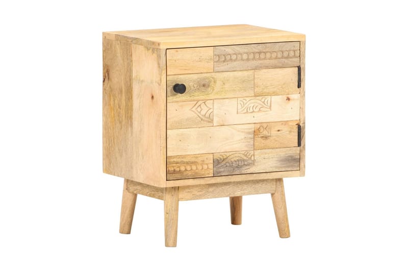Sängbord 40x30x50 cm massivt mangoträ - Brun - Sängbord & nattduksbord