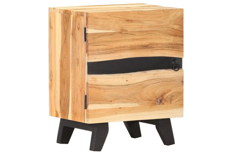 Sängbord 40x30x51 cm massivt akaciaträ - Brun - Sängbord & nattduksbord