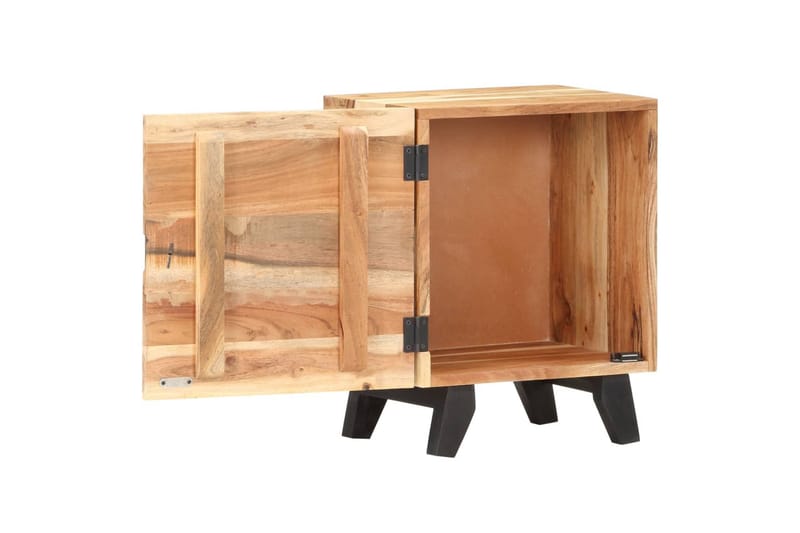 Sängbord 40x30x51 cm massivt akaciaträ - Brun - Sängbord & nattduksbord