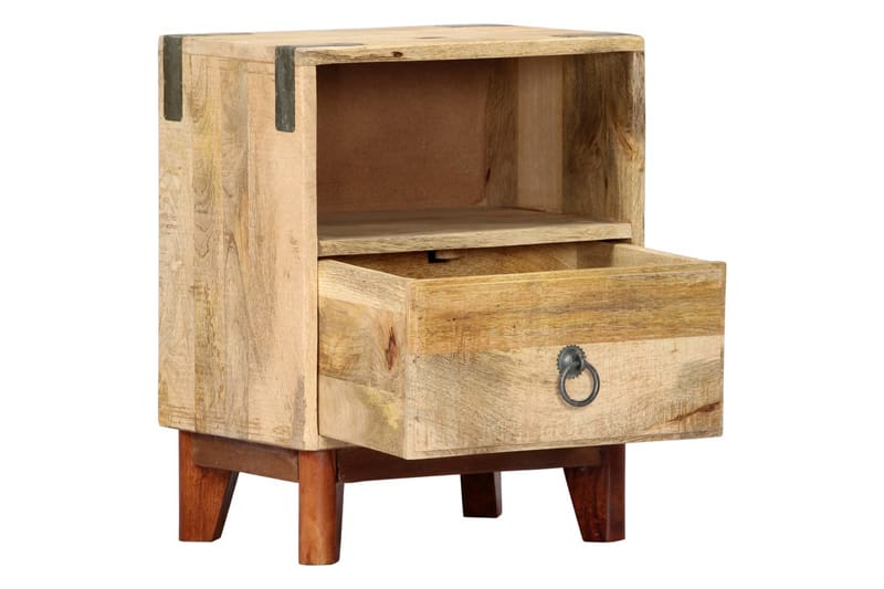 Sängbord 40x30x52 cm massivt robust mangoträ - Brun - Sängbord & nattduksbord