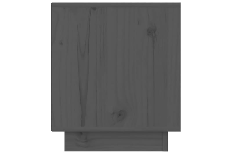 Sängbord 40x34x40 cm massiv furu grå - Grå - Sängbord & nattduksbord
