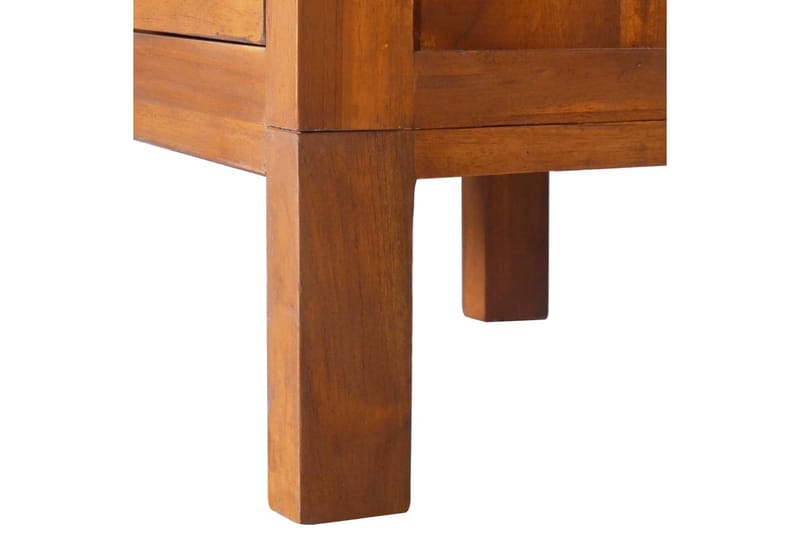 Sängbord 40x35x60 cm massivt teakträ - Brun - Sängbord & nattduksbord