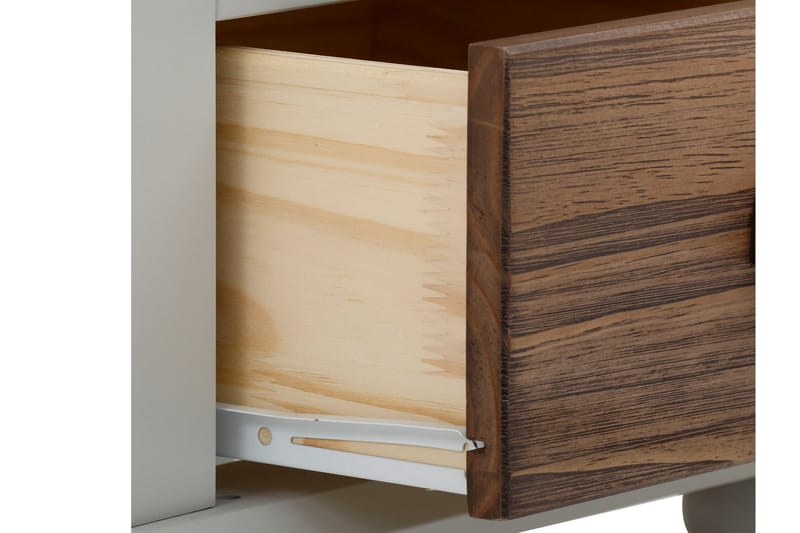 Sängbord Aislinn 45x38 cm - Grå/Brun - Möbler - Bord & matgrupp - Avlastningsbord & sidobord - Sängbord & nattduksbord