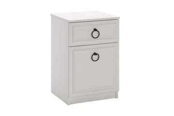 Sängbord Ajra 40x38 cm Vit - Hanah Home - Möbler - Bord & matgrupp - Avlastningsbord & sidobord - Sängbord & nattduksbord