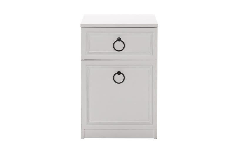 Sängbord Ajra 40x38 cm Vit - Hanah Home - Möbler - Bord & matgrupp - Avlastningsbord & sidobord - Sängbord & nattduksbord