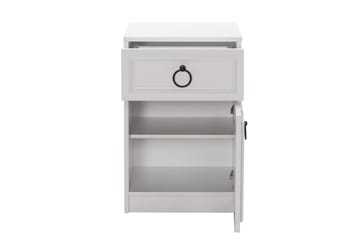 Sängbord Ajra 40x38 cm Vit - Hanah Home - Möbler - Bord & matgrupp - Avlastningsbord & sidobord - Sängbord & nattduksbord