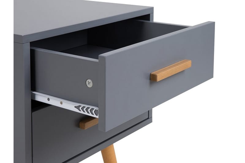 Sängbord Alabama 40 cm - Grå - Möbler - Bord & matgrupp - Avlastningsbord & sidobord - Sängbord & nattduksbord