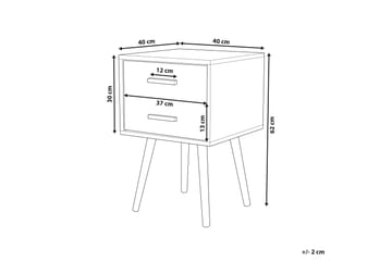 Sängbord Alabama 40 cm - Svart - Möbler - Bord & matgrupp - Avlastningsbord & sidobord - Sängbord & nattduksbord