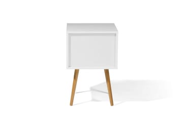 Sängbord Alabama 40 cm - Vit - Möbler - Bord & matgrupp - Avlastningsbord & sidobord - Sängbord & nattduksbord