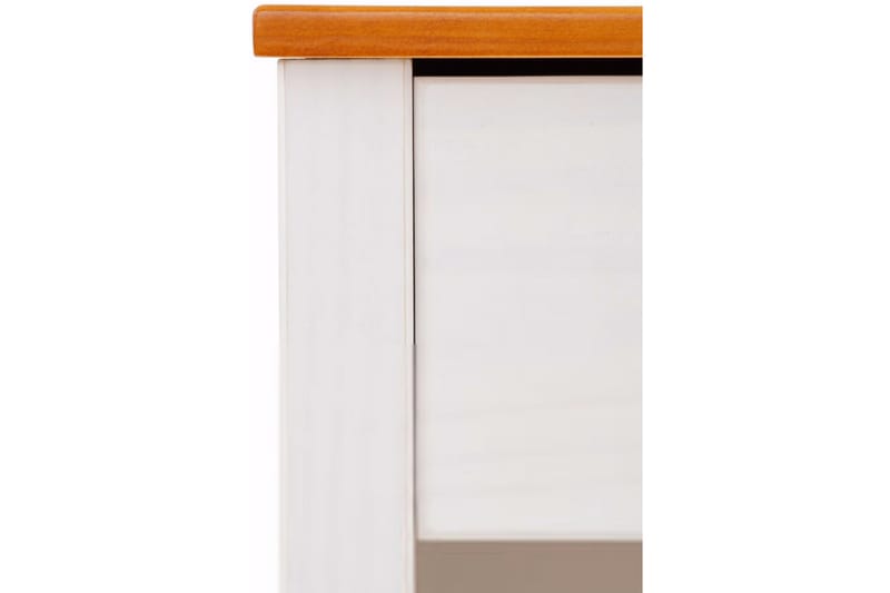 Sängbord Albertville 43 cm - Vit/Gul - Möbler - Bord & matgrupp - Avlastningsbord & sidobord - Sängbord & nattduksbord