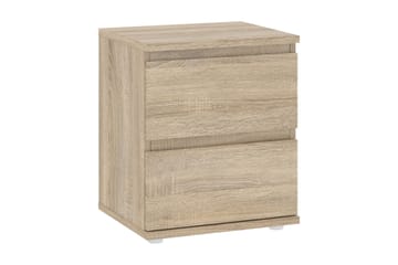 Sängbord Alina med 2 Lådor - Ek - Möbler - Bord & matgrupp - Avlastningsbord & sidobord - Sängbord & nattduksbord