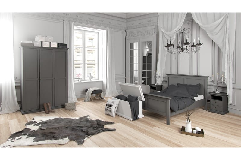 Sängbord Anjou - Grå - Sängbord & nattduksbord