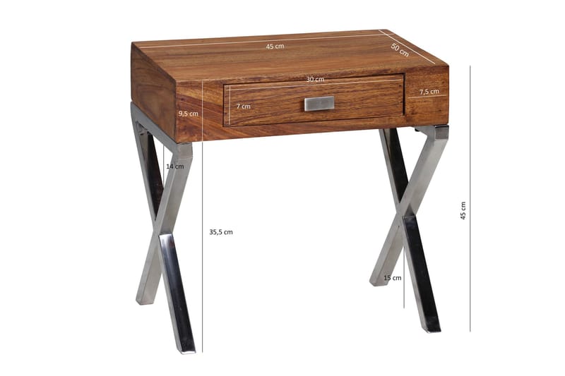Sängbord Argyro 45 cm - Trä|natur - Möbler - Bord & matgrupp - Avlastningsbord & sidobord - Sängbord & nattduksbord