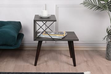 Sängbord Ashlanna 50 cm - Mörkbrun - Möbler - Bord & matgrupp - Avlastningsbord & sidobord - Sängbord & nattduksbord