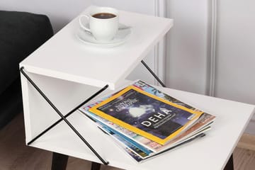 Sängbord Ashlanna 50 cm - Vit - Möbler - Bord & matgrupp - Avlastningsbord & sidobord - Sängbord & nattduksbord