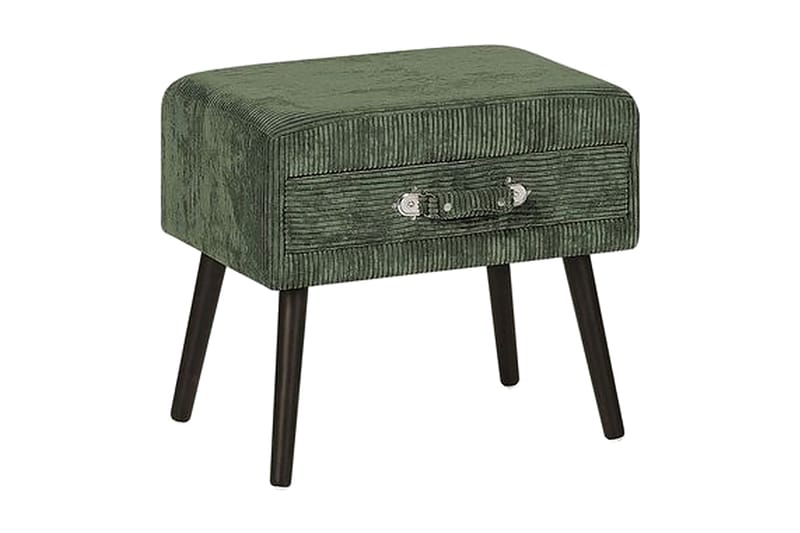 Sängbord Balendu 50 cm - Grön/Konstläder - Sängbord & nattduksbord
