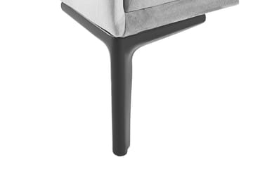 Sängbord Barbonne 44 cm - Sammet/Grå - Möbler - Bord & matgrupp - Avlastningsbord & sidobord - Sängbord & nattduksbord