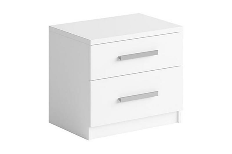 Sängbord Barriga 50 cm med Förvaring 2 Lådor - Vit - Möbler - Bord & matgrupp - Avlastningsbord & sidobord - Sängbord & nattduksbord