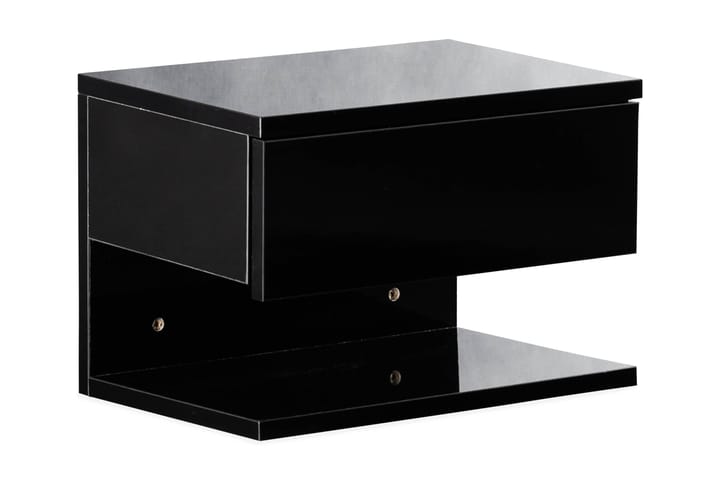 Sängbord Belmadu 35 cm - Svart - Sängbord & nattduksbord