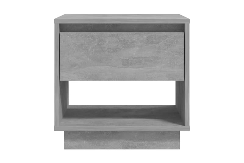 Sängbord betonggrå 2 st 45x34x44 cm spånskiva - Grå - Sängbord & nattduksbord