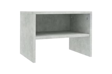 Sängbord betonggrå 40x30x30 cm spånskiva