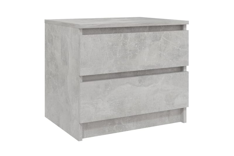 Sängbord betonggrå 50x39x43,5 cm spånskiva - Grå - Sängbord & nattduksbord