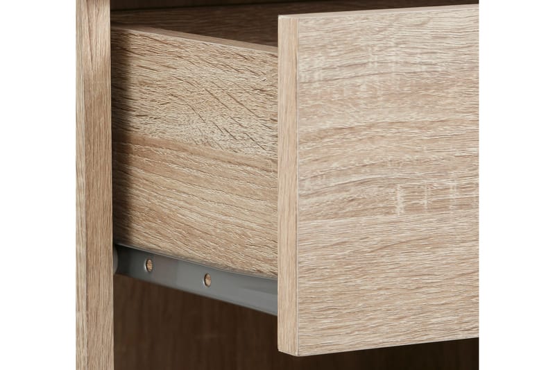 Sängbord Borgela 45 cm med Förvaring Låda + Hylla - Brun - Möbler - Bord & matgrupp - Avlastningsbord & sidobord - Sängbord & nattduksbord