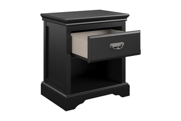 Sängbord Bristol 60x42 cm Svart - Dorel Home - Möbler - Bord & matgrupp - Avlastningsbord & sidobord - Sängbord & nattduksbord