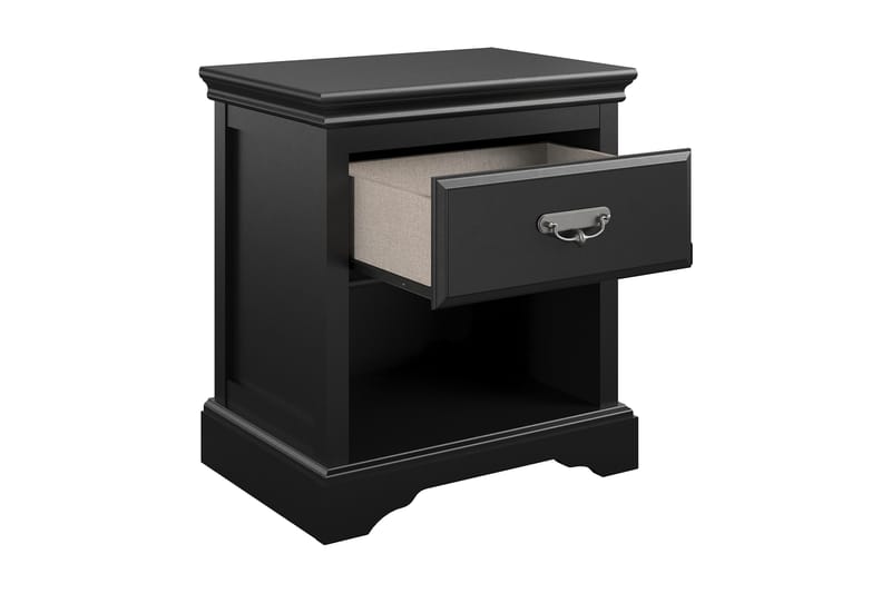 Sängbord Bristol 60x42 cm Svart - Dorel Home - Möbler - Bord & matgrupp - Avlastningsbord & sidobord - Sängbord & nattduksbord