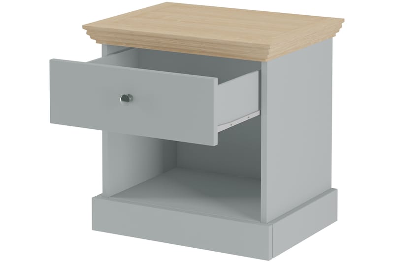 Sängbord Galen 45x35 cm - Grå/Brun - Möbler - Bord & matgrupp - Avlastningsbord & sidobord - Sängbord & nattduksbord