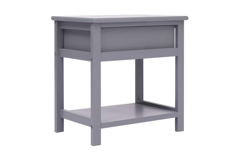 Sängbord grå 40x29x42 cm paulownia - Grå - Sängbord & nattduksbord