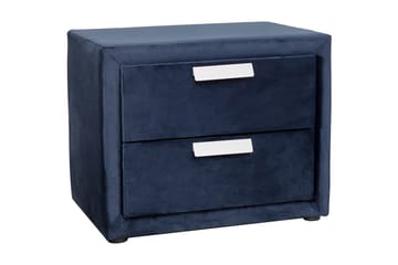 Sängbord GRACE 2-lådor 505x41xH40cm färg: blå - Blå - Möbler - Bord & matgrupp - Avlastningsbord & sidobord - Sängbord & nattduksbord