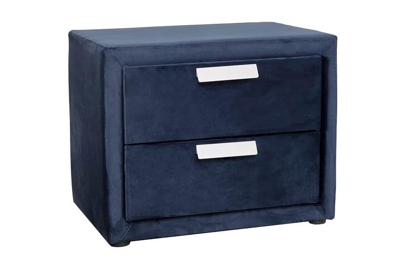 Sängbord GRACE 2-lådor 505x41xH40cm färg: blå - Blå - Möbler - Bord & matgrupp - Avlastningsbord & sidobord - Sängbord & nattduksbord