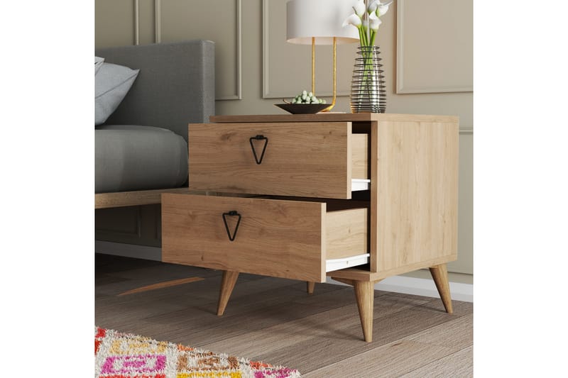 Sängbord Heerle 52 cm - Natur - Möbler - Bord & matgrupp - Avlastningsbord & sidobord - Sängbord & nattduksbord