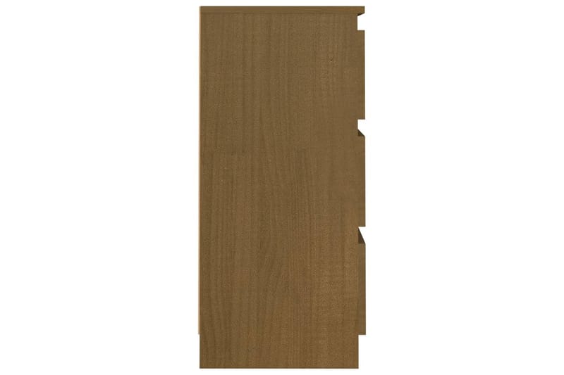 Sängbord honungbrun 40x29,5x64 cm massiv furu - Brun - Sängbord & nattduksbord