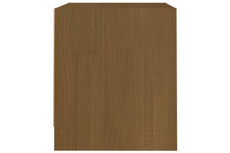 Sängbord honungsbrun 40x30,5x35,5 cm massiv furu - Brun - Sängbord & nattduksbord