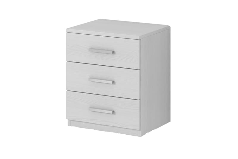 Sängbord Jorbes 41x46 cm - Askgrå|Vit - Möbler - Bord & matgrupp - Avlastningsbord & sidobord - Sängbord & nattduksbord