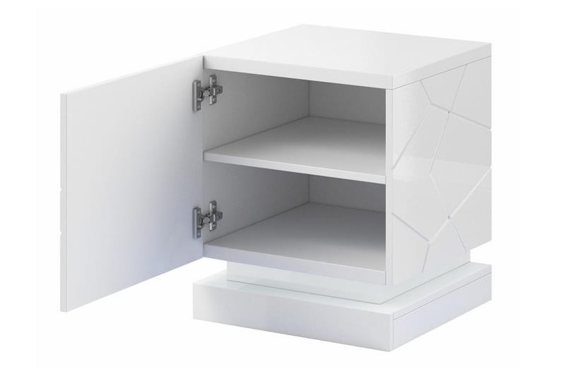 Sängbord Juniskär 46 cm - Vit - Möbler - Bord & matgrupp - Avlastningsbord & sidobord - Sängbord & nattduksbord