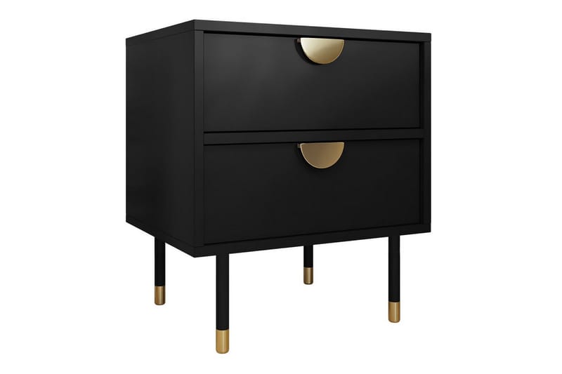 Sängbord Kintore 51 cm - Svart - Möbler - Bord & matgrupp - Avlastningsbord & sidobord - Sängbord & nattduksbord