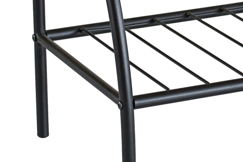 Sängbord Lathan 54 cm med Förvaring Hylla - Svart/Natur - Möbler - Bord & matgrupp - Avlastningsbord & sidobord - Sängbord & nattduksbord