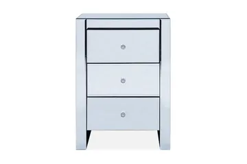 Sängbord Lorris 30 cm - Silver - Möbler - Bord & matgrupp - Avlastningsbord & sidobord - Sängbord & nattduksbord