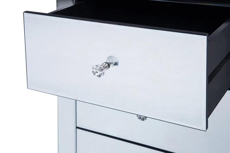 Sängbord Lorris 30 cm - Silver - Möbler - Bord & matgrupp - Avlastningsbord & sidobord - Sängbord & nattduksbord