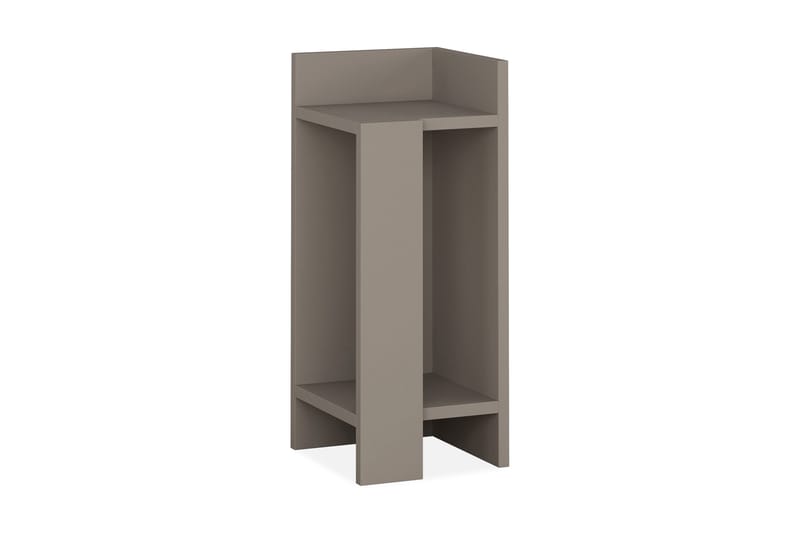 Sängbord Lutchan 27 cm med Förvaring Hyllor + Luckor Höger - Brun - Möbler - Bord & matgrupp - Avlastningsbord & sidobord - Sängbord & nattduksbord