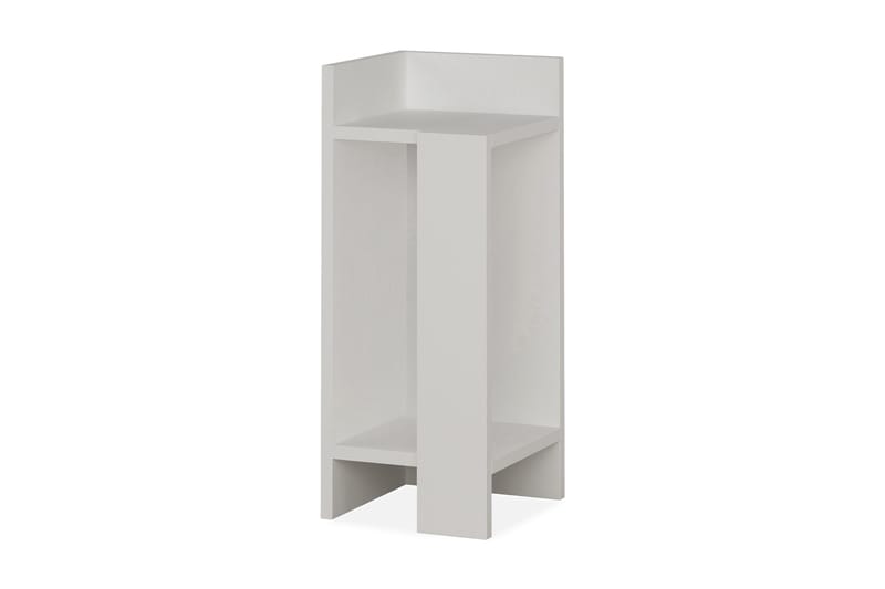 Sängbord Lutchan 27 cm med Förvaring Hyllor + Luckor Vänster - Extra Vit - Möbler - Bord & matgrupp - Avlastningsbord & sidobord - Sängbord & nattduksbord