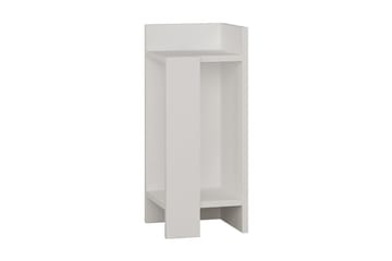 Sängbord Lutchan 27 cm med Förvaring Hyllor + Luckor - Vit - Möbler - Bord & matgrupp - Avlastningsbord & sidobord - Sängbord & nattduksbord
