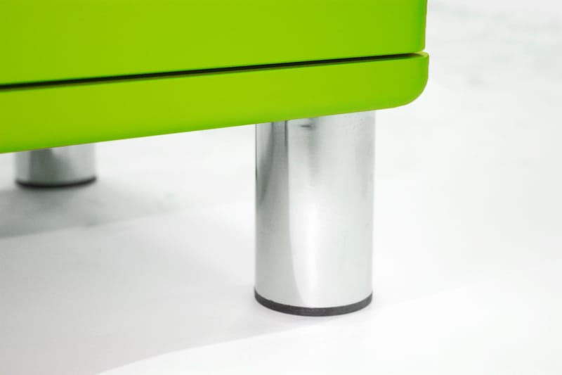 Sängbord Malibu 60 cm med Förvaring 2 Lådor Grön/Krom - Tenzo - Sängbord & nattduksbord