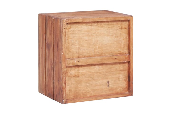 Sängbord med 3 lådor 35x25x35 cm massivt återvunnet trä - Brun - Sängbord & nattduksbord