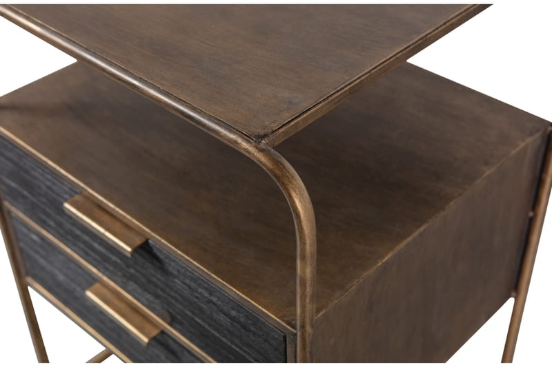 Sängbord Meilto 45 cm - Antik Mässing - Sängbord & nattduksbord