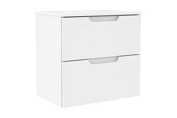 Sängbord Mettlen 50 cm med Förvaring 2 Lådor - Vit - Möbler - Bord & matgrupp - Avlastningsbord & sidobord - Sängbord & nattduksbord